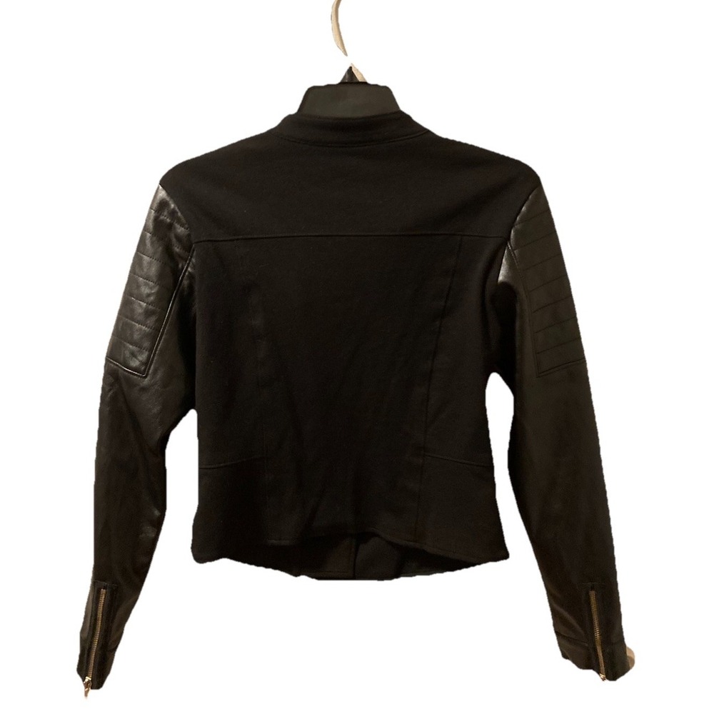 Star Wars Moto Jacket Black Rebel Faux Leather Zip Front Sz M - Picture 9 of 11